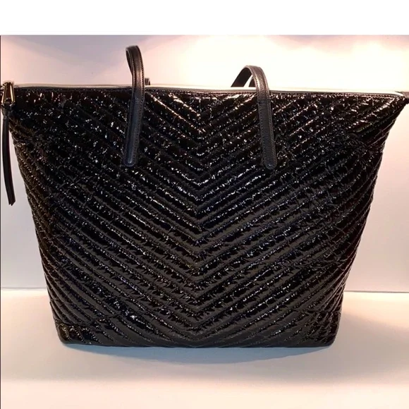 Rebecca Minkoff Stella Extra Large Chevron Zip Top Tote Bag NEW - Picture 3 of 10